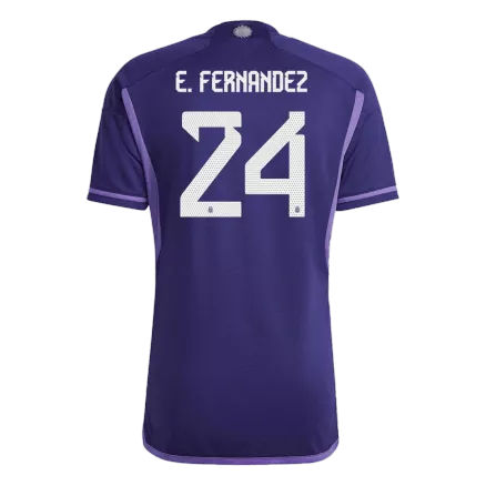 Men's E. FERNANDEZ #24 Argentina Away Soccer Jersey Shirt 2022 - World Cup 2022 - Fan Version - Pro Jersey Shop