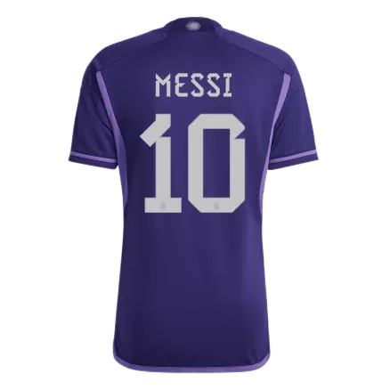 Men's MESSI #10 Argentina Three Stars Edition Away Soccer Jersey Shirt 2022 - World Cup 2022 - Fan Version - Pro Jersey Shop
