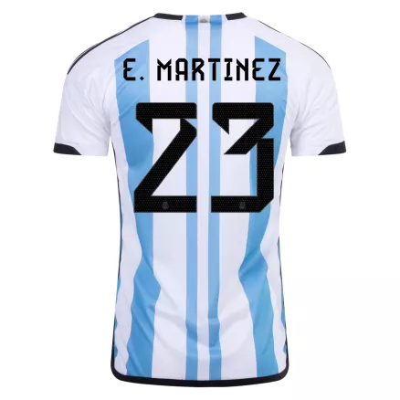 Men's E. MARTINEZ #23 Argentina Home Soccer Jersey Shirt 2022 - Fan Version - Pro Jersey Shop