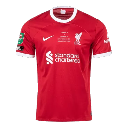 Men's Liverpool Home Carabao Cup Final Soccer Jersey Shirt 2023/24 - Fan Version - Pro Jersey Shop