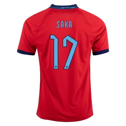 Men's SAKA #17 England Away Soccer Jersey Shirt 2022 - World Cup 2022 - Fan Version - Pro Jersey Shop