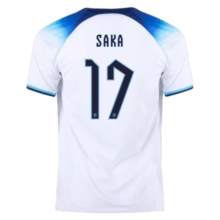 Men's SAKA #17 England Home Soccer Jersey Shirt 2022 - World Cup 2022 - Fan Version - Pro Jersey Shop