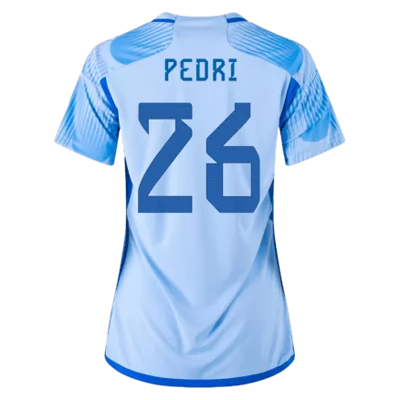 Women's PEDRI #26 Spain Away Soccer Jersey Shirt 2022 - Fan Version - Pro Jersey Shop