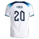 Men's Authentic FODEN #20 England Home Soccer Jersey Shirt 2022 World Cup 2022 - Pro Jersey Shop