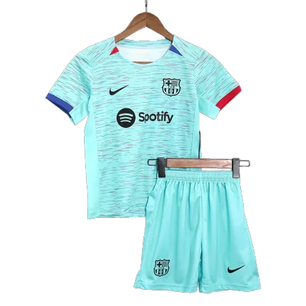 Kids Barcelona Third Away Soccer Jersey Kit (Jersey+Shorts) 2023/24 - Pro Jersey Shop