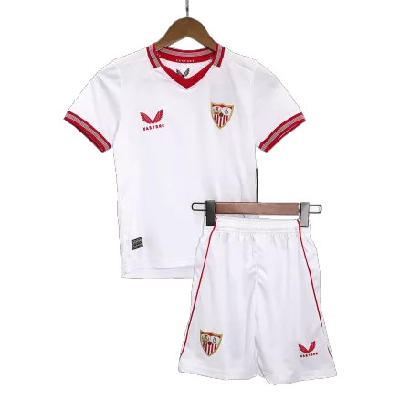 Kids Sevilla Home Soccer Jersey Kit (Jersey+Shorts) 2023/24 - Pro Jersey Shop