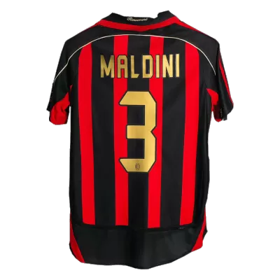 Men's Retro 2006/07 MALDINI #3 AC Milan Home Soccer Jersey Shirt - Pro Jersey Shop