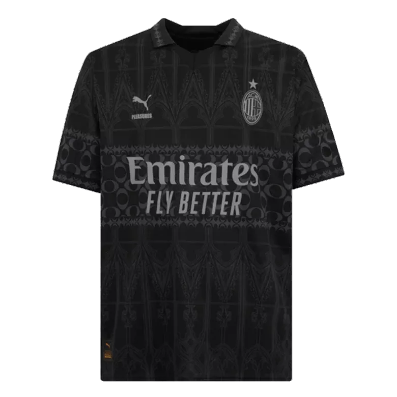 Men's THEO #19 AC Milan X Pleasures Fourth Away Soccer Jersey Shirt 2023/24 - Fan Version - Pro Jersey Shop