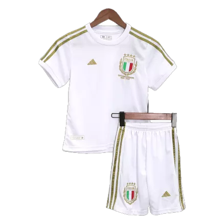 Kids Italy 125th Anniversary Away Soccer Jersey Kit (Jersey+Shorts) 2023/24 - Pro Jersey Shop
