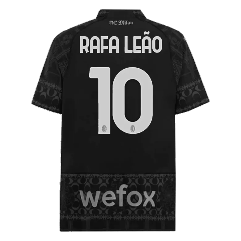 Men's RAFA LEÃO #10 AC Milan X Pleasures Fourth Away Soccer Jersey Shirt 2023/24 - Fan Version - Pro Jersey Shop