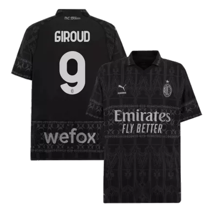 Men's GIROUD #9 AC Milan X Pleasures Fourth Away Soccer Jersey Shirt 2023/24 - Fan Version - Pro Jersey Shop