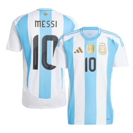 Premium Quality Men's MESSI #10 Argentina Home Soccer Jersey Shirt 2024 - Fan Version - Pro Jersey Shop