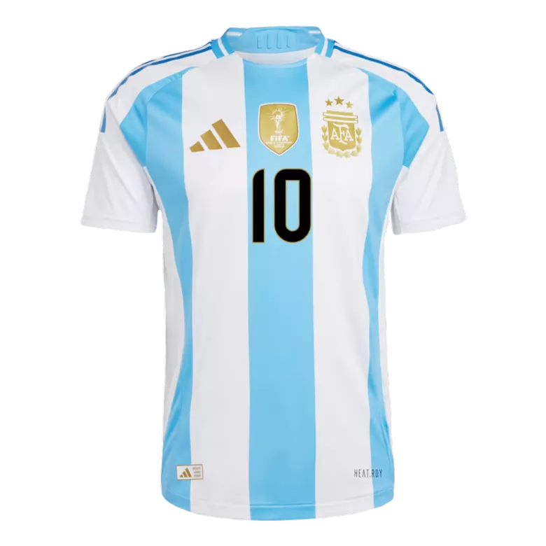 Men's Authentic MESSI #10 Argentina Home Soccer Jersey Shirt COPA AMÉRICA 2024 - Pro Jersey Shop