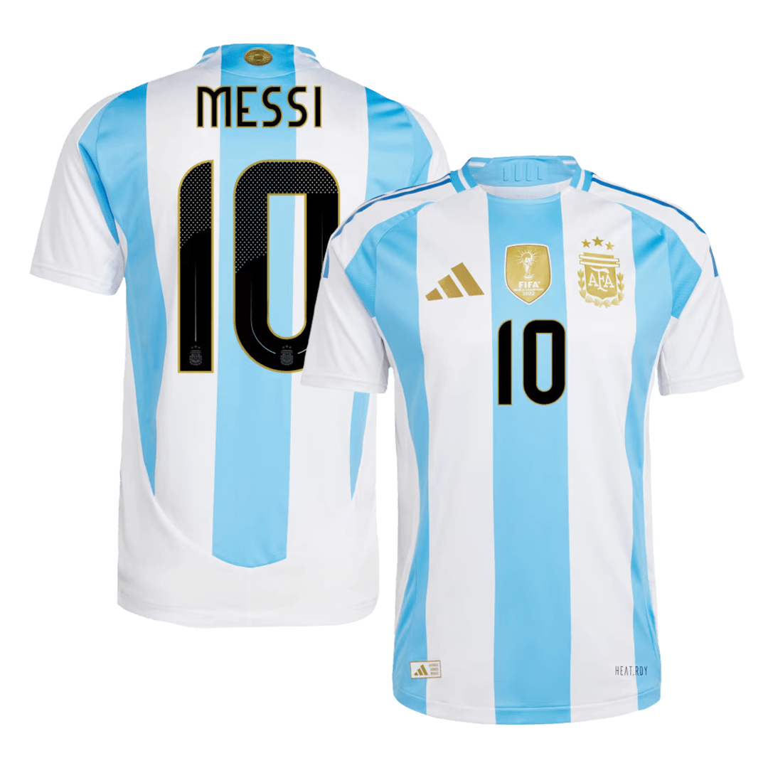 Men's Authentic MESSI 10 Argentina Home Soccer Jersey Shirt 2024