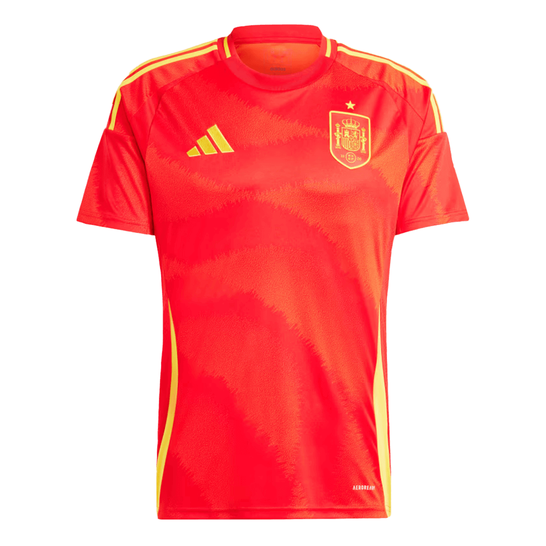 Men's Spain Home Soccer Jersey Shirt EURO 2024 - Fan Version | Pro ...