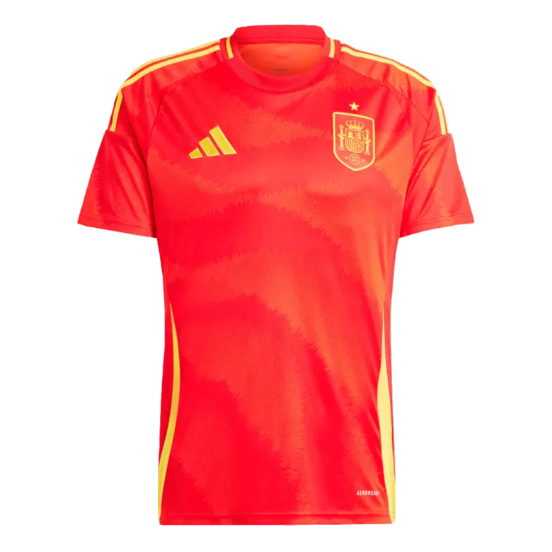 Men's Spain Home Soccer Jersey Shirt EURO 2024 - Fan Version (Pre-sale) - Pro Jersey Shop