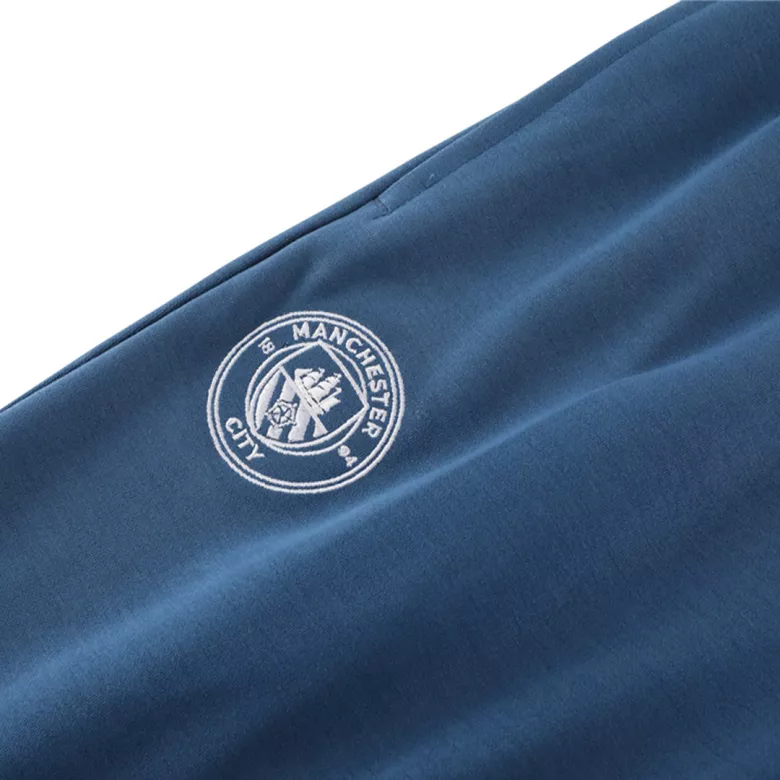 Men's Manchester City Hoodie Training Kit (Jacket+Pants) 2024/25 -Blue - Pro Jersey Shop