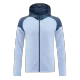 Men's Manchester City Hoodie Training Kit (Jacket+Pants) 2024/25 -Blue - Pro Jersey Shop