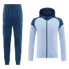 Men's Manchester City Hoodie Training Kit (Jacket+Pants) 2024/25 -Blue - Pro Jersey Shop