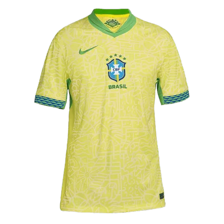 Men's Brazil Home Soccer Jersey Shirt COPA AMÉRICA 2024 - Fan Version - Pro Jersey Shop