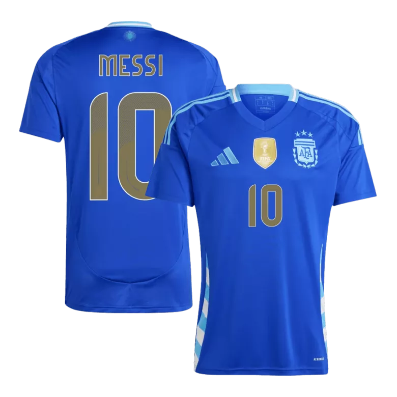 Men's MESSI #10 Argentina Away Soccer Jersey Shirt COPA AMÉRICA 2024 - Fan Version - Pro Jersey Shop