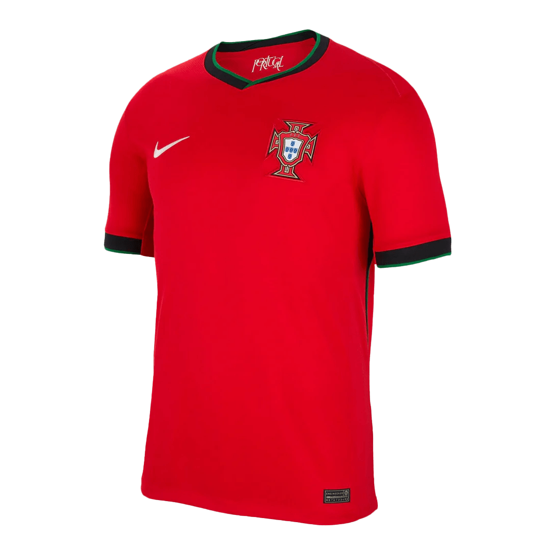 Premium Quality Men's Portugal Home Soccer Jersey Shirt Euro 2024 - Fan