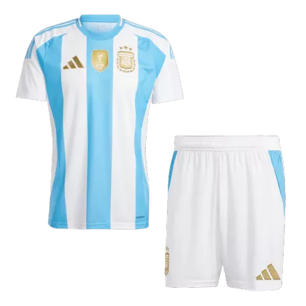 Men's Argentina Home Soccer Jersey Kit (Jersey+Shorts) COPA AMÉRICA 2024 - Pro Jersey Shop