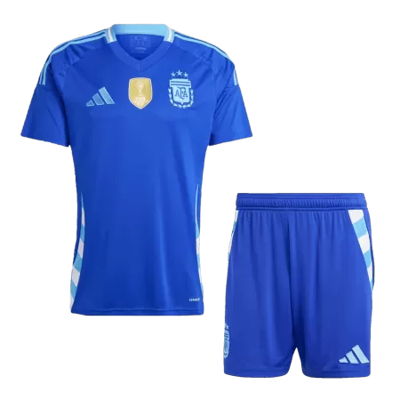 Premium Quality Men's Argentina Away Soccer Jersey Kit (Jersey+Shorts) 2024 - Pro Jersey Shop
