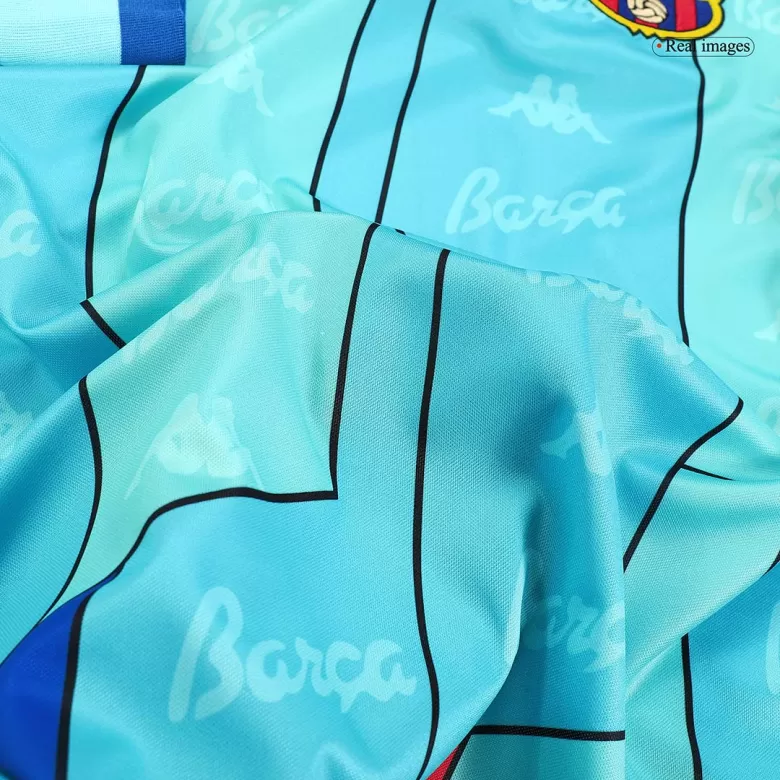Men's Retro 1996/97 Barcelona Away Long Sleeves Soccer Jersey Shirt - Fan Version - Pro Jersey Shop