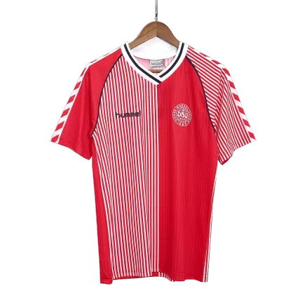Men's Retro 1986 Denmark Home Soccer Jersey Shirt - Pro Jersey Shop