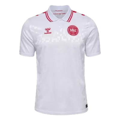 Men's Denmark Away Soccer Jersey Shirt EURO 2024 - Fan Version - Pro Jersey Shop