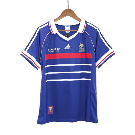 Men's Retro 1998 France World Cup Home Soccer Jersey Shirt - World Cup - Pro Jersey Shop