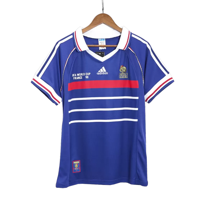 Men's Retro 1998 France World Cup Home Soccer Jersey Shirt - World Cup - Pro Jersey Shop