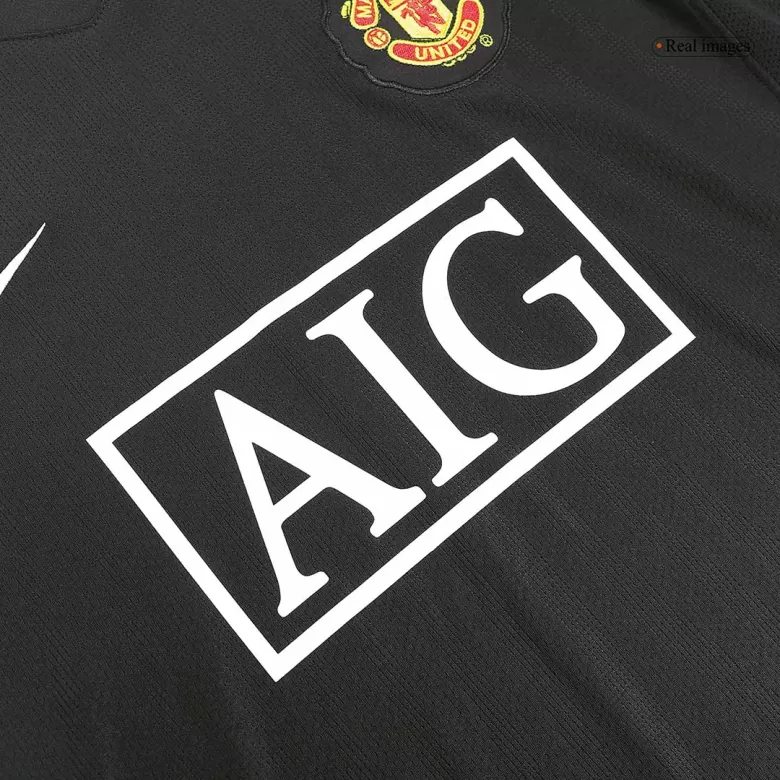 Men's Retro 2007/08 Manchester United Away Long Sleeves Soccer Jersey Shirt - Fan Version - Pro Jersey Shop