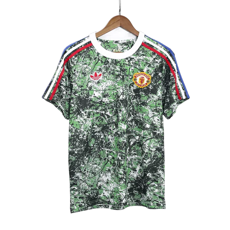 Men's Manchester United X Stone Roses Pre-Match Soccer Jersey Shirt 2023/24 - Fan Version - Pro Jersey Shop