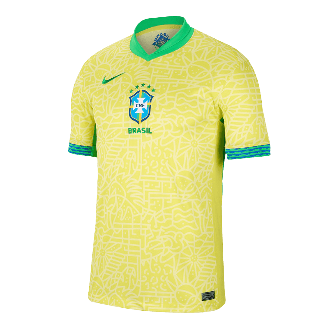 Premium Quality Men's Brazil Home Soccer Jersey Shirt COPA AMÉRICA 2024