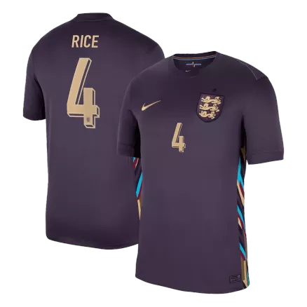 Men's RICE #4 England Away Soccer Jersey Shirt EURO 2024 - Fan Version - Pro Jersey Shop