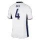 Premium Quality Men's RICE #4 England Home Soccer Jersey Shirt Euro 2024 - Fan Version - Pro Jersey Shop