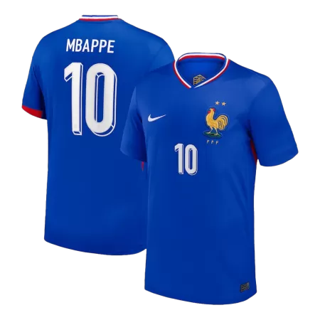 Men's MBAPPE #10 France Home Soccer Jersey Shirt EURO 2024 - Fan Version - Pro Jersey Shop