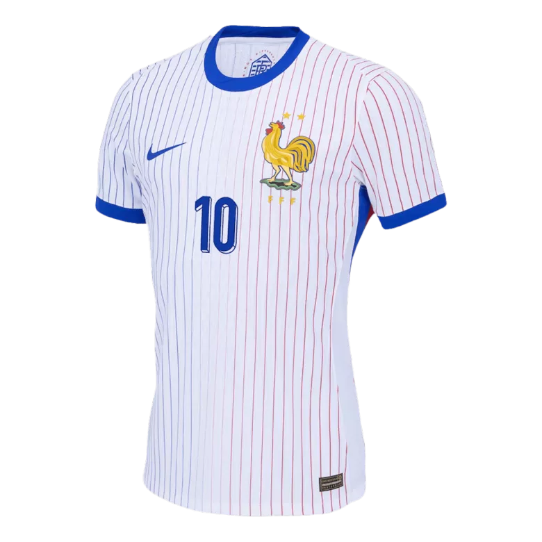 Men's Authentic MBAPPE #10 France Away Soccer Jersey Shirt EURO 2024 - Player Version - Pro Jersey Shop