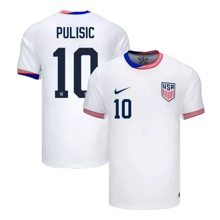 Men's PULISIC #10 USA Home Soccer Jersey Shirt COPA AMÉRICA 2024 - Fan Version - Pro Jersey Shop