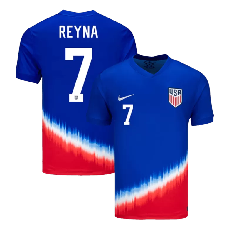Men's REYNA #7 USA Away Soccer Jersey Shirt COPA AMÉRICA 2024 - Fan Version - Pro Jersey Shop
