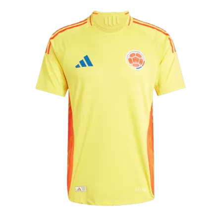 Men's Authentic Colombia Home Soccer Jersey Shirt COPA AMÉRICA 2024 - Player Version - Pro Jersey Shop