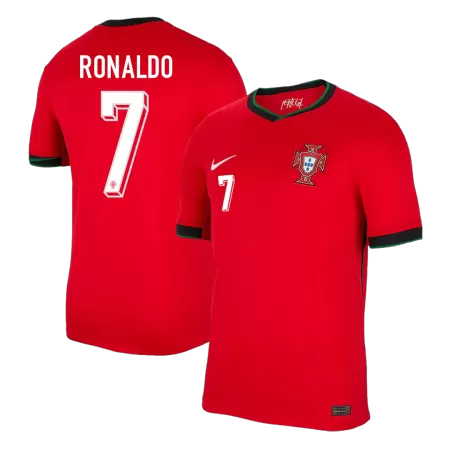 Premium Quality Men's RONALDO #7 Portugal Home Soccer Jersey Shirt Euro 2024 - Fan Version - Pro Jersey Shop