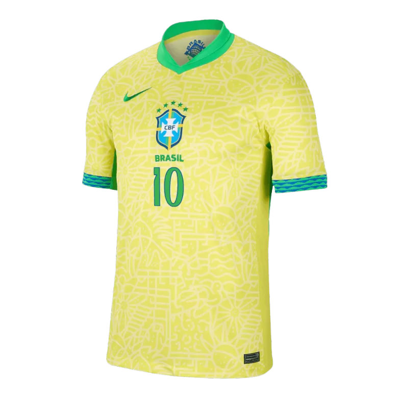 Men's RODRYGO #10 Brazil Home Soccer Jersey Shirt COPA AMÉRICA 2024 - Fan Version - Pro Jersey Shop