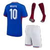 Kids MBAPPE #10 France Home Soccer Jersey Kit (Jersey+Shorts+Sockes) Euro 2024 - Pro Jersey Shop