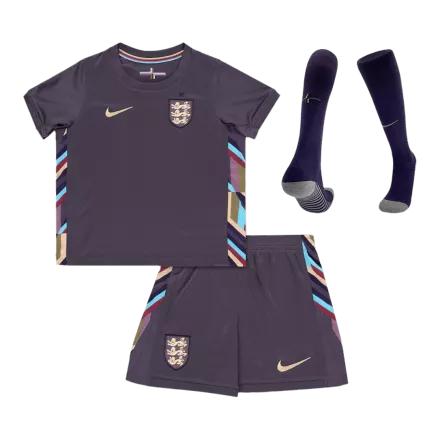 Kids England Away Soccer Jersey Whole Kit (Jersey+Shorts+Socks) Euro 2024 - Pro Jersey Shop