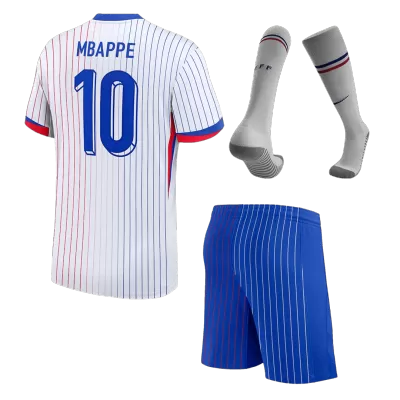 Kids MBAPPE #10 France Away Soccer Jersey Kit (Jersey+Shorts+Sockes) Euro 2024 - Pro Jersey Shop