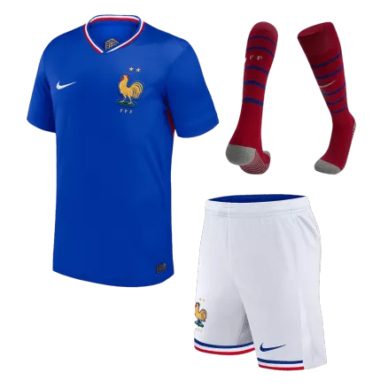 Kids France Home Soccer Jersey Whole Kit (Jersey+Shorts+Socks) Euro 2024 - Pro Jersey Shop