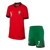 Kids RONALDO #7 Portugal Home Soccer Jersey Kit (Jersey+Shorts) Euro 2024 - Pro Jersey Shop